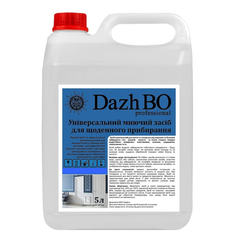 Засіб для миття підлоги DAZHBO Professional, універсальний, 5 л